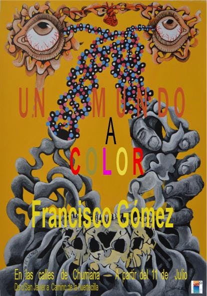 Cartel de la exposición de Francisco Gómez