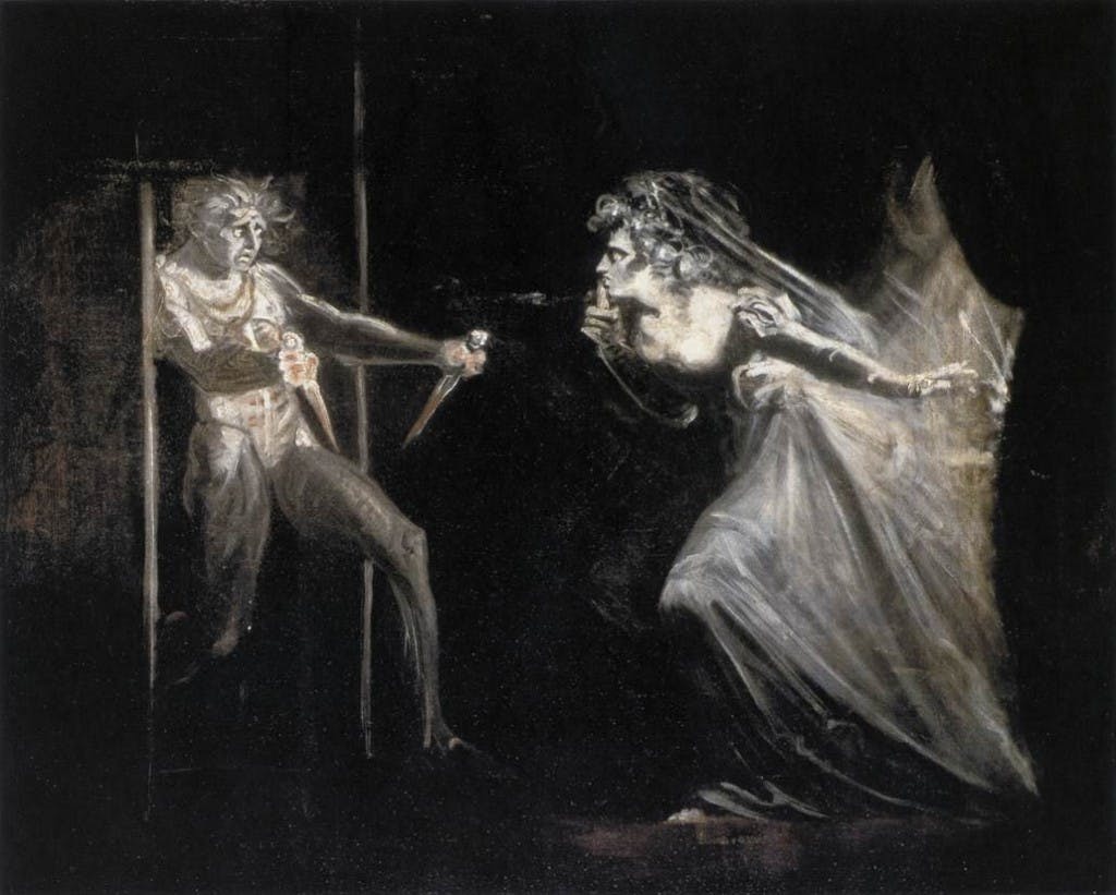 Lady Macbeth con puñales de Johann Heinrich Füssli