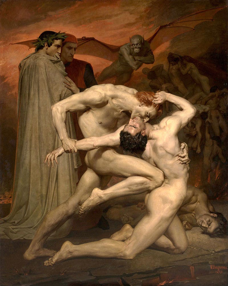 Virgilio y Dante de William-Adolphe Bouguereau